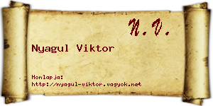 Nyagul Viktor névjegykártya